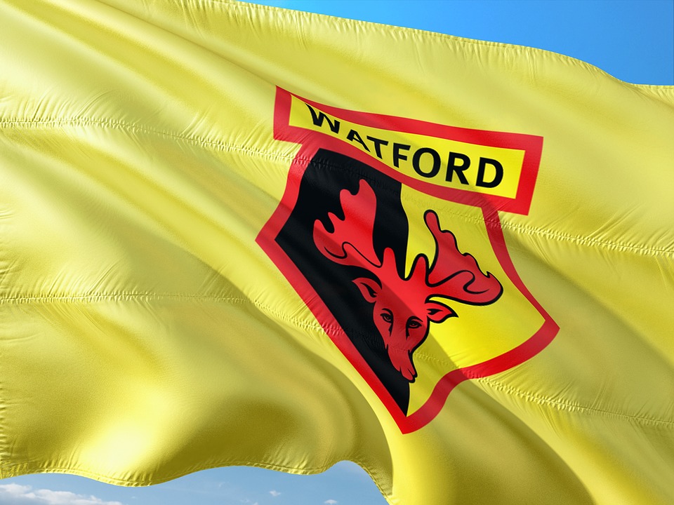 Drapeau de l’équipe de football de Watford !